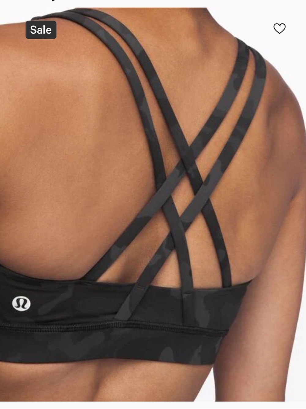 Lululemon “Energy” Sports Bra 8 - Charcoal Camo - Picture 10 of 11